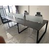 Bàn cụm 6 chỗ ngồi 120x360cm hệ Trian chân sắt tam giác