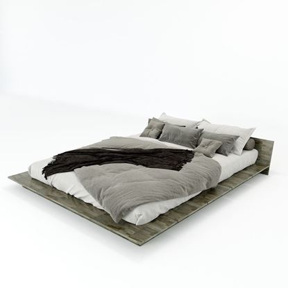GN68018 - Giường ngủ JAPA gỗ cao su 190x220cm GN68018 - Giường ngủ JAPA gỗ cao su 190x220cm