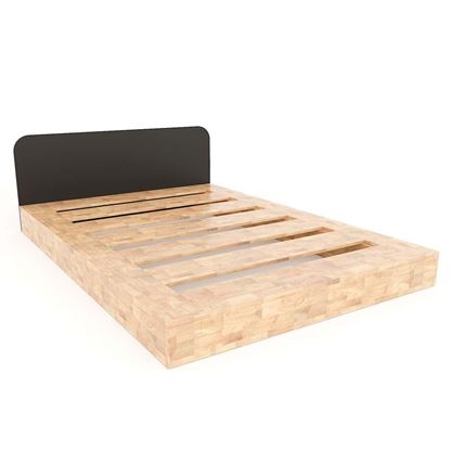 Giường ngủ bo viền gỗ cao su khung GN68030 Giường ngủ bo viền gỗ cao su khung GN68030