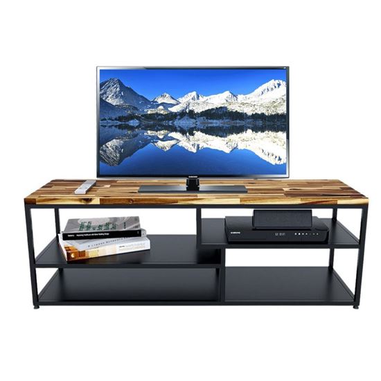 Kệ Tivi GEHA 2 đơn giản 140cm mặt Gỗ Tràm KTV68074