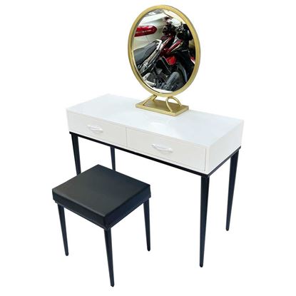Bộ bàn ghế trang điểm chân côn BTD68052 Bộ bàn ghế trang điểm chân côn BTD68052