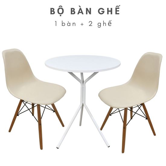 Bộ bàn ghế cafe đơn giản 2 ghế ngồi CBCF123