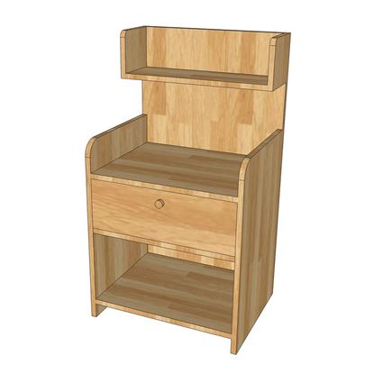 Tủ đầu giường có hộc kéo gỗ cao su TDG68052 Tủ đầu giường có hộc kéo gỗ cao su TDG68052