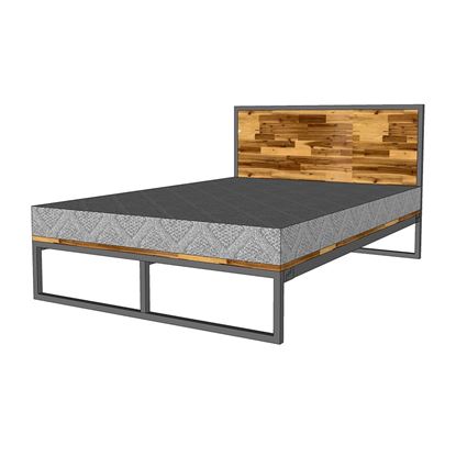 Giường ngủ gỗ tràm khung sắt lắp ráp GN68047 Giường ngủ gỗ tràm khung sắt lắp ráp GN68047