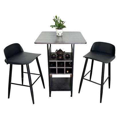 Bộ bàn ghế bar 2 người kết hợp tủ rượu CBCF204 Bộ bàn ghế bar 2 người kết hợp tủ rượu CBCF204