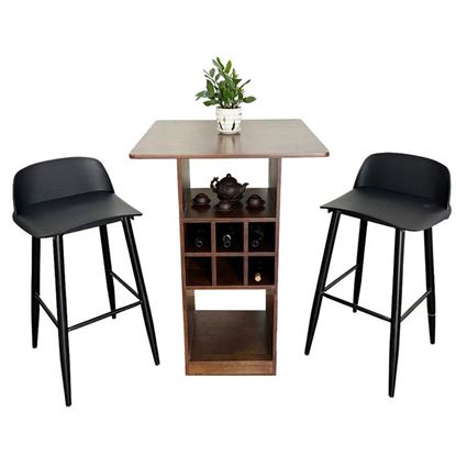 Bộ bàn ghế bar 2 người kết hợp tủ rượu CBCF205 Bộ bàn ghế bar 2 người kết hợp tủ rượu CBCF205