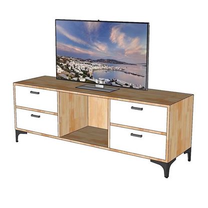 Kệ tivi 1m4 gỗ tự nhiên chân inox KTV68099 Kệ tivi 1m4 gỗ tự nhiên chân inox KTV68099