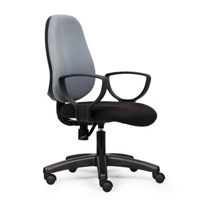 Ghế xoay văn phòng có tay tựa chân nhựa HOM1024-02 Ghế xoay văn phòng có tay tựa chân nhựa HOM1024-02