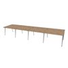 Bàn cụm 8 chỗ 480x120cm gỗ cao su chân sắt hệ CONE HBCO063